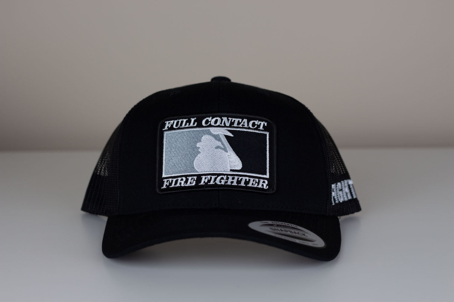 Full Contact Firefighter Black Snapback