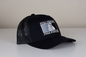 Full Contact Firefighter Black Snapback